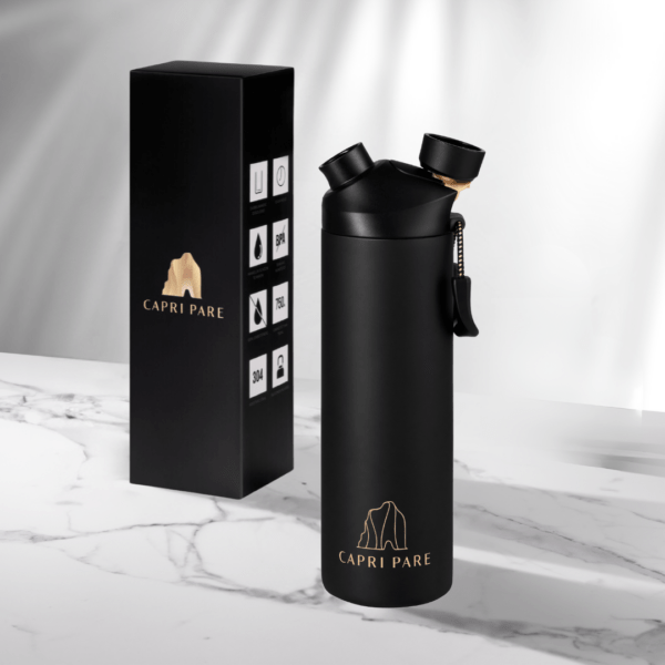 Waterfles Matte Black 750ml - Afbeelding 3