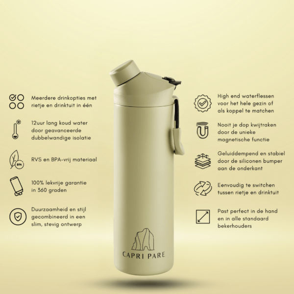 Waterfles Pistachio 750ml - Afbeelding 3